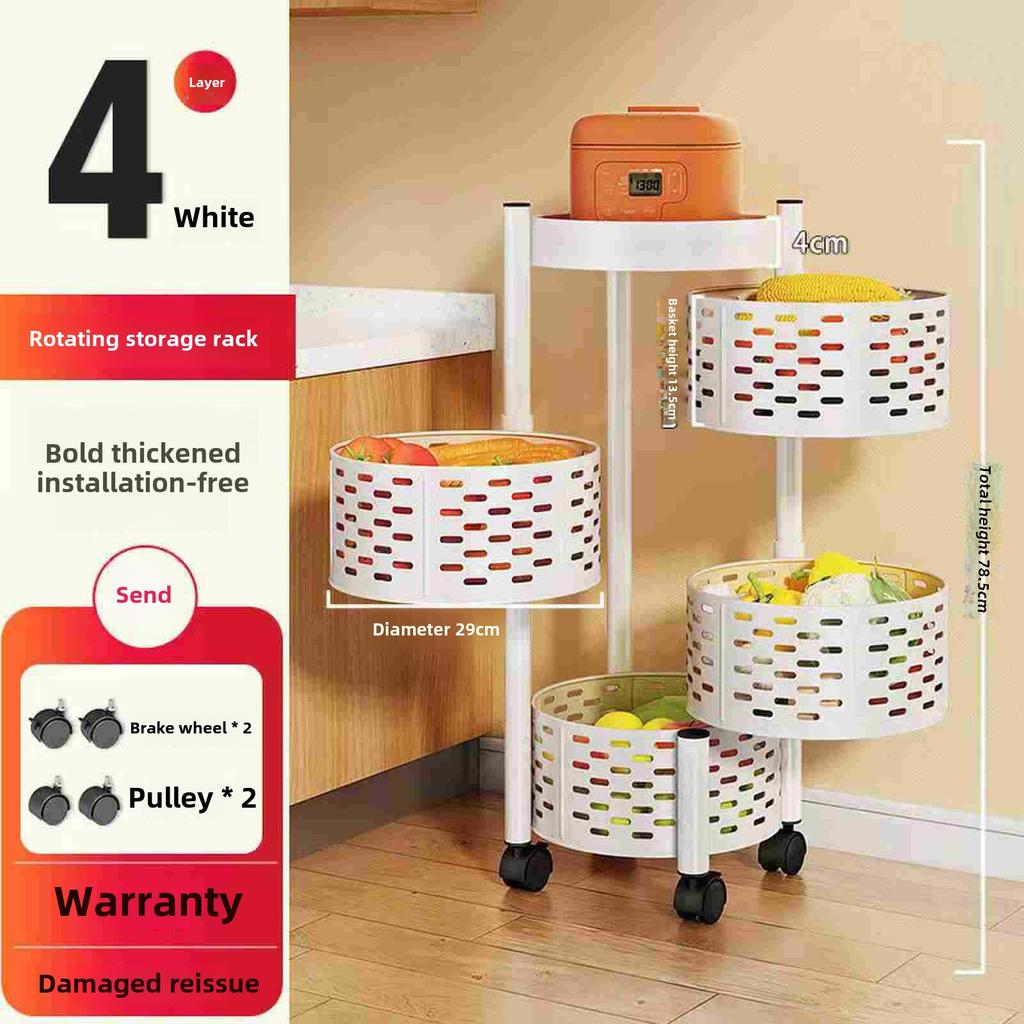 Многоуровневая тележка для хранения на колесиках, кухонный органайзер, подставка, хозяйственная тележка с колесами для домашней кухни, гостиной