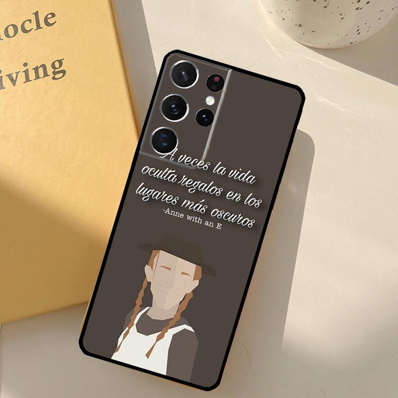 Чехол для телефона Anne with an E для Samsung Galaxy S23 S20 S21 S22 S24 S25 Ultra S9 S10 Plus S25 FE Защитный корпус