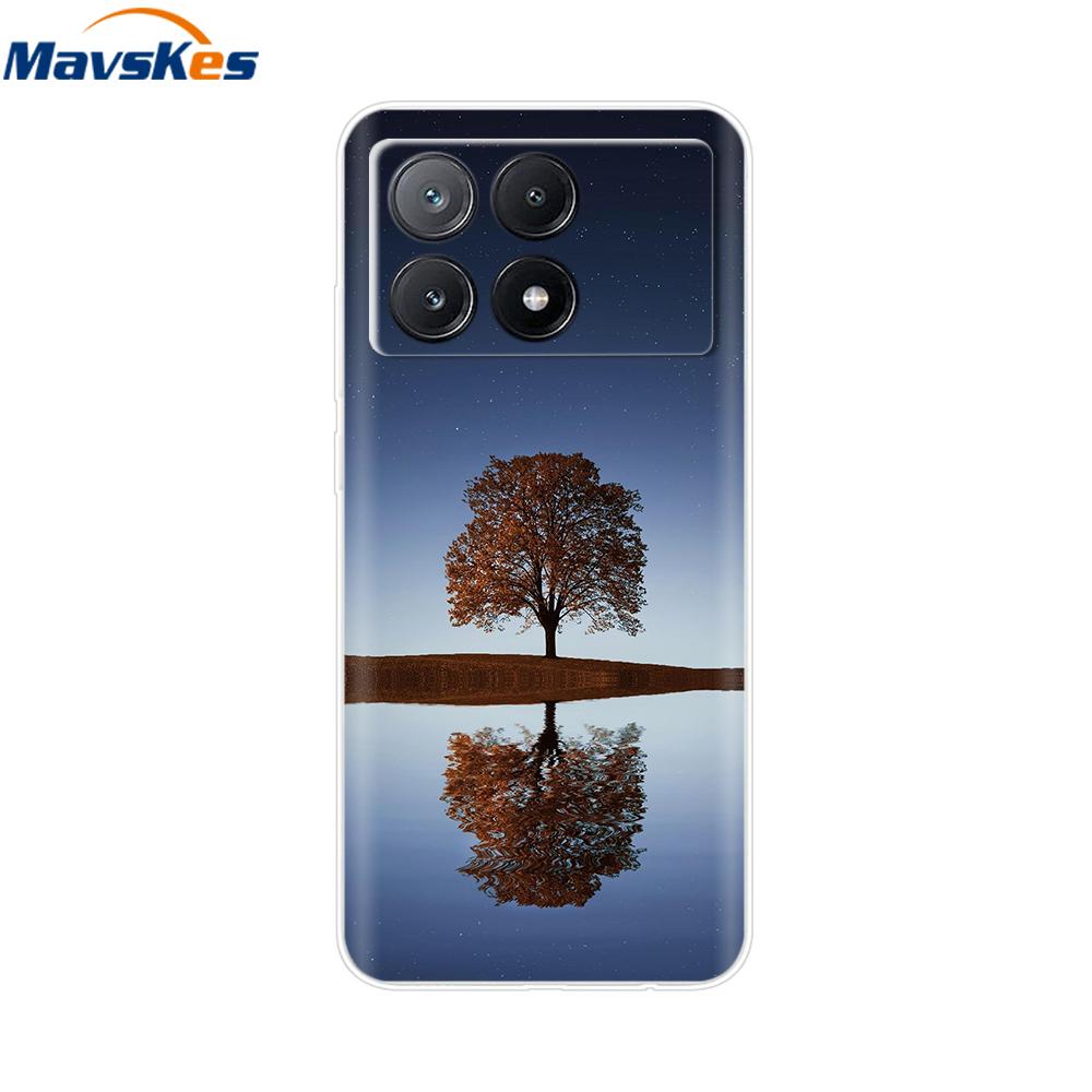 Чехол для Poco X6 Pro Мягкий прозрачный силиконовый чехол для телефона для Xiaomi Pocox6 Poco X6 X 6 Pro X6Pro 5G Ударопрочный корпус Маска Сумка Задняя крышка