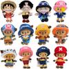 Kawaii One Piece Monkey D Luffy Tony Tony Chopper Plush Keychain Toys Cute Anime Vinsmoke Sanji Sabo Portgas D Ace Peluche Dolls