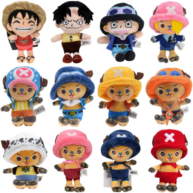 Каваи Плюшевый Брелок Игрушки One Piece Манки Д. Луффи Тони Тони Чоппер Милый Аниме Винсмок Санджи Сабо Портгас Д. Эйс Плюшевые Куклы