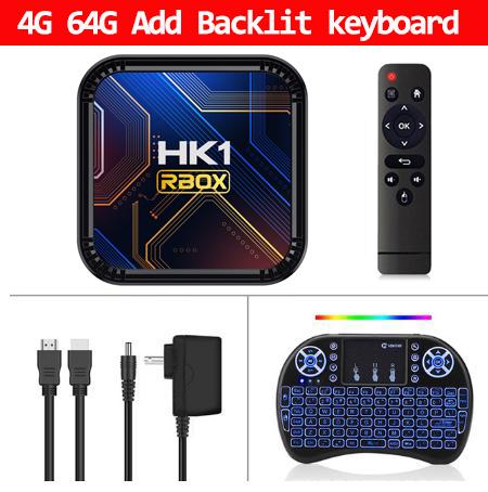 2023 Смарт ТВ Приставка HK1 RBOX K8S Rockchip3528 8K 4K Android 13 Голосовое управление Google Медиаплеер BT 5G Wifi6 4GB 64GB Приставка