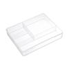 Desktop Organizer Box Drawer Divider Tray Desk Makeup Classification Storage Box for Bathroom Office Transparent