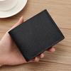 Мужской кошелек из искусственной кожи, однотонный, держатель для кредитных карт с несколькими карманами