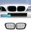 For BMW E39 5-Series 525 528 530 M5 1997-2003 Glossy Black Front Hood Kidney Grille Grill ABS Dual Line Compatible