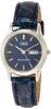 Citizen Analog Date Day Leather Navy Q&Q Women's Watch, Waterproof, Display, Display, Strap, A205-302,