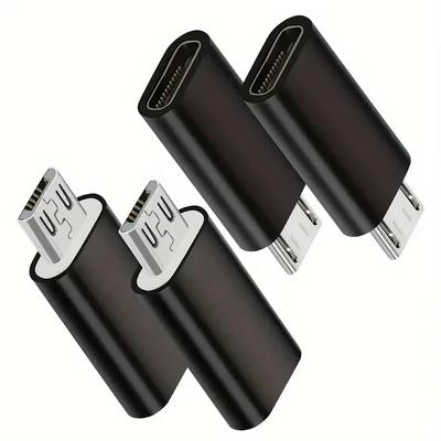 4 шт. USB C на Micro USB Адаптер Type-C Female Конвертеры, для Зарядки и Синхронизации Данных для Galaxy S7 и Других Устройств с Micro Портом