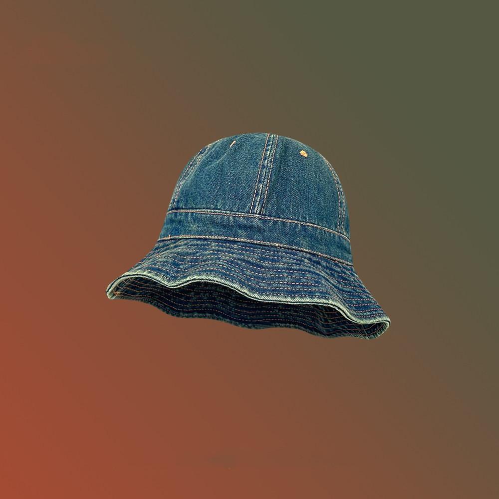 Ретро джинсовая шляпа старого рыбака детская весенне-летняя дорожная универсальная солнцезащитная козырек шляпа с изображением умывальника мужская