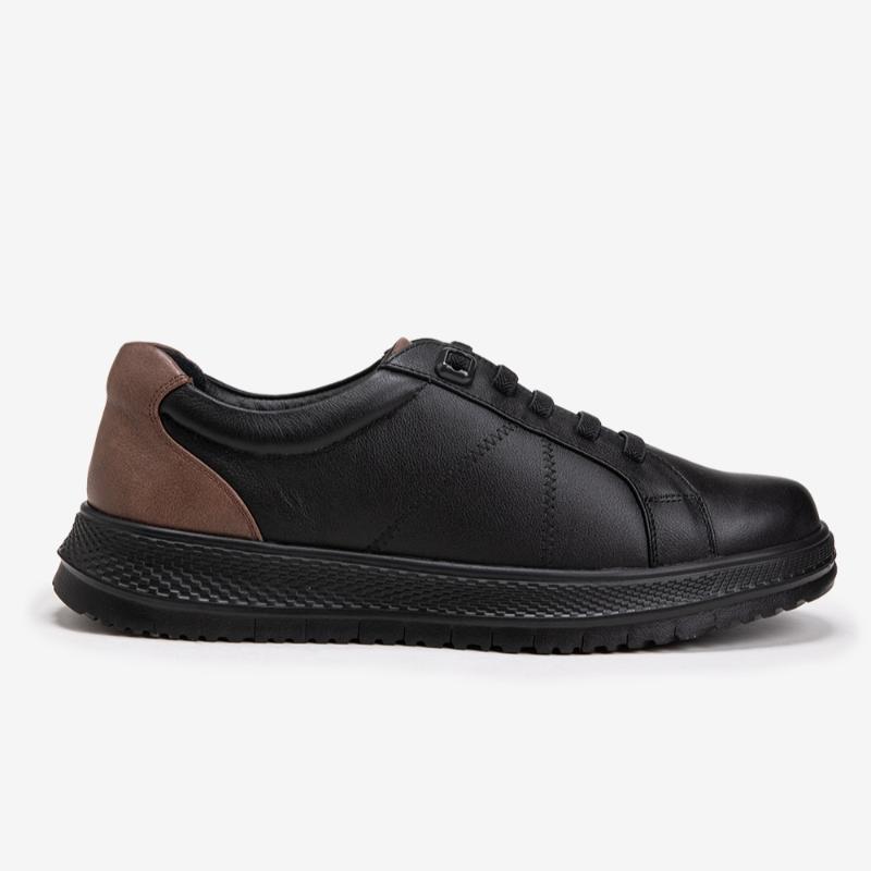 Young Age By ESquire Men S Cowhide Rolling SneakerS Black
