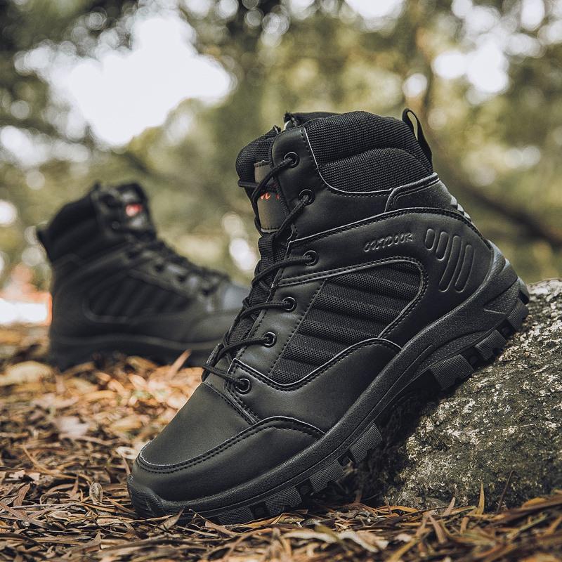 Мужские уличные тактические военные ботинки, походные ботинки, резиновая подошва, большой размер 39-46