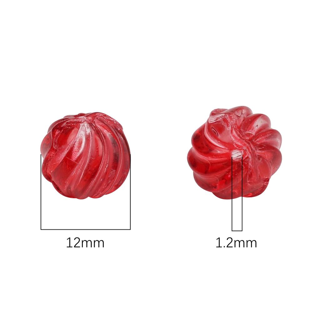 5 шт. Стеклянные бусины Ребристые Свободные Разделительные бусины для изготовления ювелирных изделий DIY Браслет Ожерелье