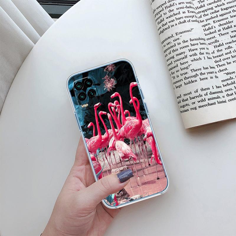 RP31 Flamingos Pink bird Transparent Phone Case for Samsung Galaxy A04 A04S A14 A23 A34 A54 M23 M33 M52 M53