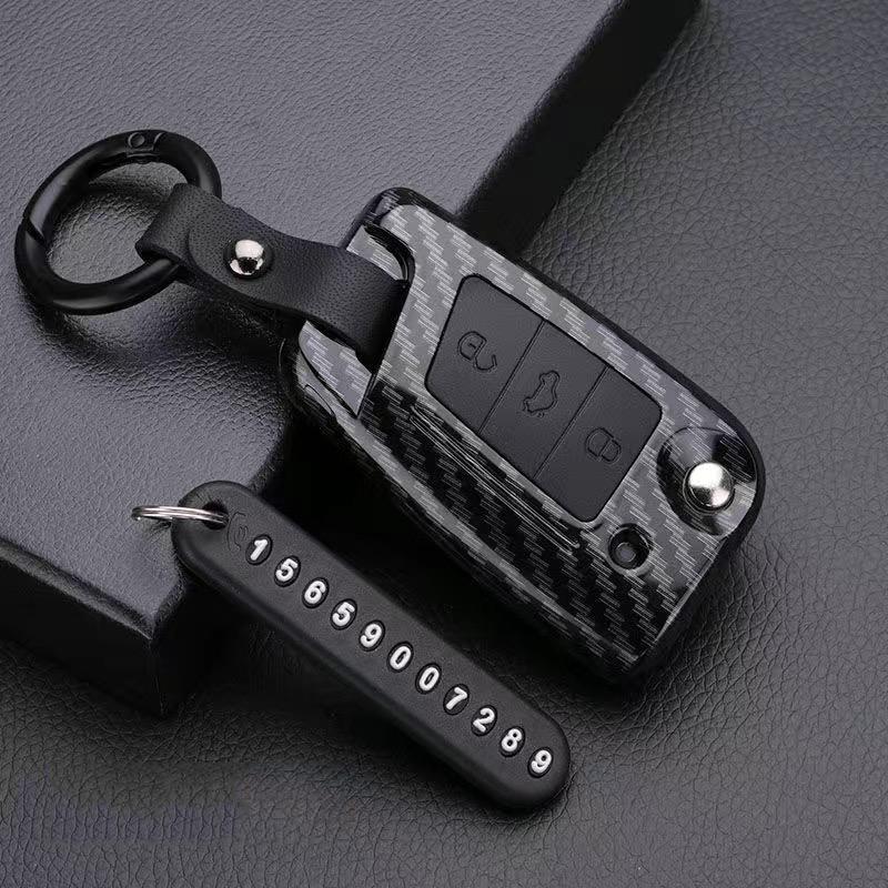 ABS Silicone Car Key Cover for Volkswagen VW Polo Golf 7 MK7 Tiguan Passat for Skoda Octavia Kodiaq Karoq for Seat Ateca Leon