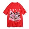 BINI Girls Group Kpop Singer T Shirt Merchandise Men Women Pure Cotton Vintage T-shirt Short Sleeve Clothing Adult Streetwear