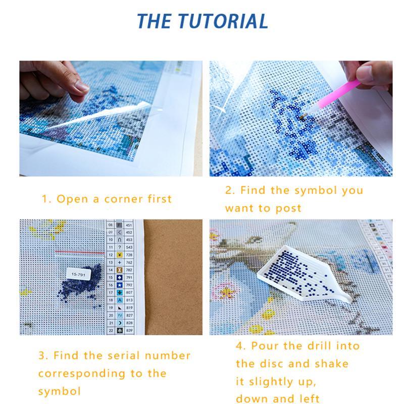 5D DIY Diamond Painting Kit Butterfly Fluttering Diamond Embroidery Rhinestones Decorations for Home