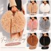 Y2k Fluffy Crossbody bag Portable Fluffy Tote Bag Retro Fuzzy Fur Handbag  Party