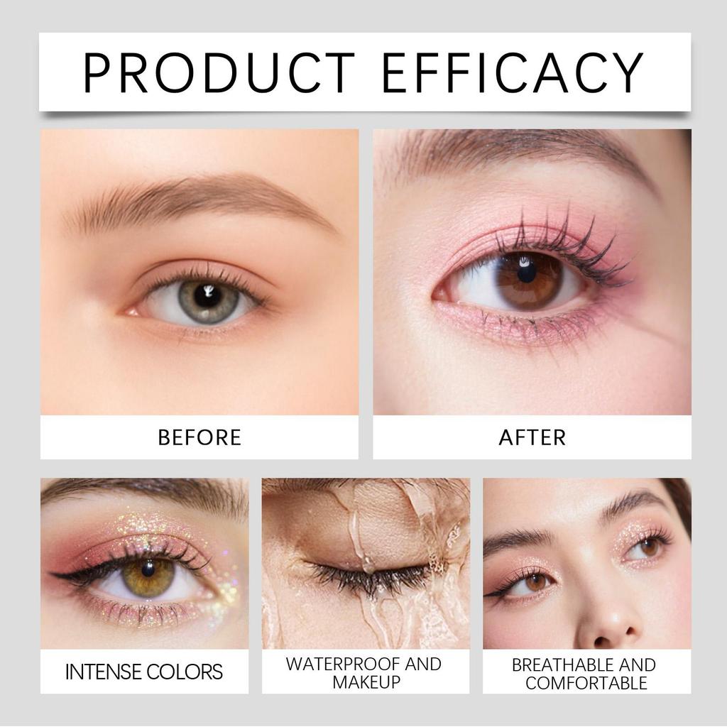 Zephoco Тени-карандаш для век Розовое золото/Карамель/Глубокий пурпурный/Персиково-розовый/Розовый/Нюдовый, Стойкие, Насыщенные цветом, Не размазываются, Водостойкий карандаш для век