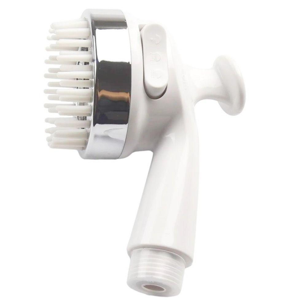 Gentle Spray Pet Shower Head Dual Mode High Pressure Dog Bathing Nozzle Comfortable Grip Soft Brush Massage Shower Head