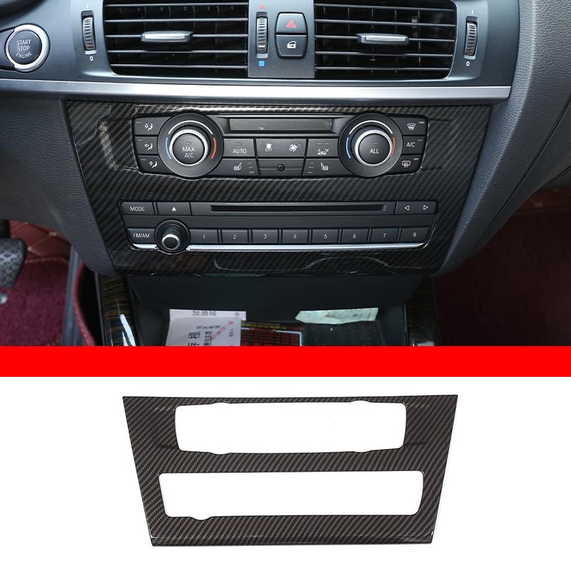 Для BMW X3 X4 F25 F26 2011-17 ABS Карбон Панель Центральной Консоли Салона Рамка Декоративная Вентиляционного Отверстия Кондиционера Авто Аксессуары