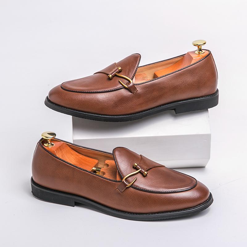 Fashion Spring New Trend Men's Formal Leather Loafers British Party Men Shoes Handmade Male Driving Shoes Comfy Moccasins Casual Flats