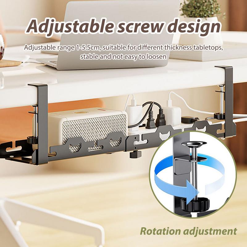 Cable Management Under Desk Cable Tray Under Desk No Drill Space Saving Under Desk Wire Management Tray For Table And Home