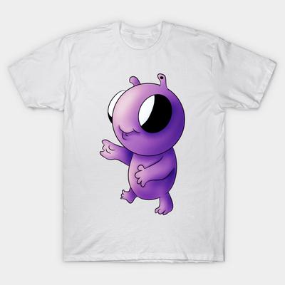 Женская футболка Baby Alien с принтом Харадзюку Кавайная футболка Летняя футболка с коротким рукавом Женская футболка Топ