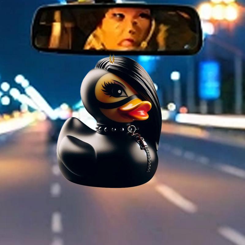 2D плоская подвеска для автомобиля Маленькая утка тема привидения качели автомобильное зеркало заднего вида подвесные украшения украшения для интерьера автомобиля аксессуары