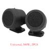 2 Pair Of 500w Pre-wired Dome Audio System Super Loud Tweeter Speakers For Auto Car