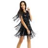 Women's Glitter Sequin Ballroom Latin Dance Dress Sleeveless Sparkle Party Cocktail Dresses