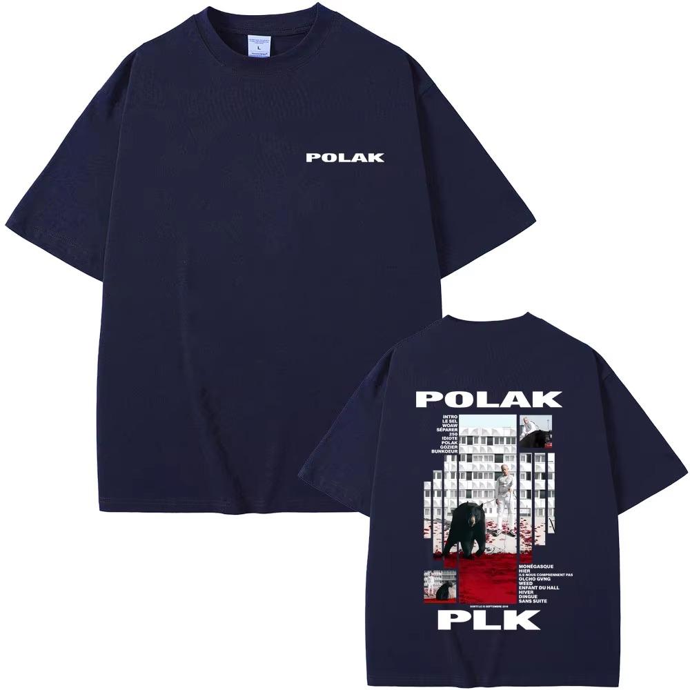 Графическая футболка рэпера Plk Polak для мужчин и женщин, хип-хоп мода, футболки поп-музыки, мужские повседневные винтажные футболки, уличная одежда