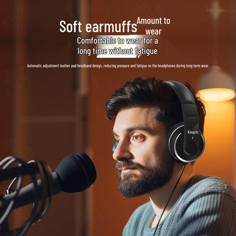 JOYO JMH-04 Over-Ear Monitor Headphones – Ideal for Electric Guitar, Piano, and Keyboard Practice