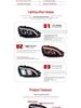 Светодиодная ксеноновая фара в сборе для Mercedes-Benz S-Class W220 1998-2005 с динамическими указателями поворота