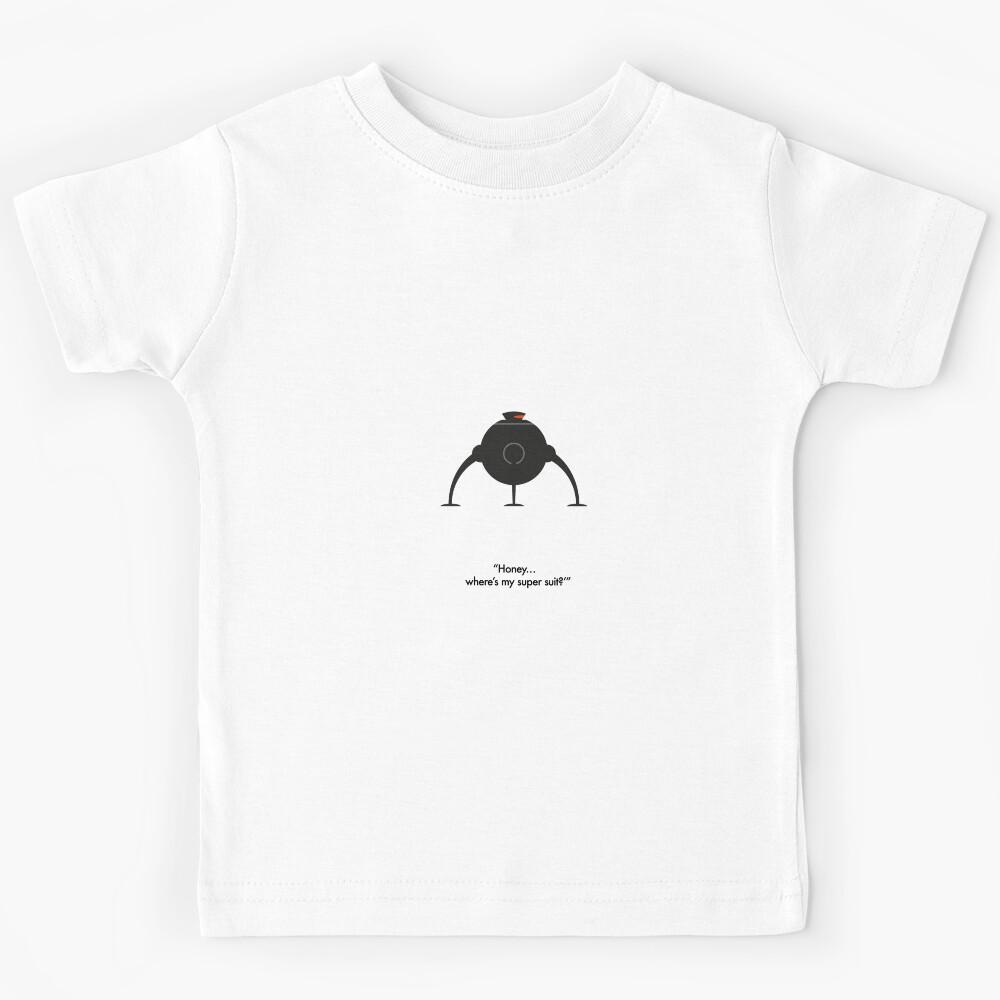 "Honey… where's my super suit?" – Minimalist Kids T-Shirt
