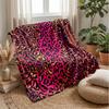 Leopard Print Fashion Pattern Theme blanket Lightweight Warm Flannel Blanket Decorative Throw Blanket for Home Decoration