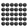 30PCS Fun Blank Dice Set DIY Puzzle Round Corner 6 Sided Dice for Board Games Math Learning Black