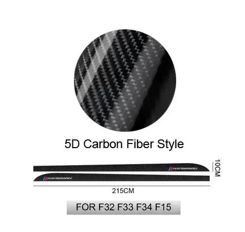 AJGX7 For BMW E90 E92 E93 F20 F21 F30 F31 F32 F33 F34 F15 F10 F01 F11 F02 G30 M Performance Side Skirt Sill Stripe Body Decals Sticker
