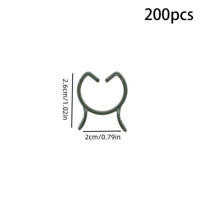 100/200 шт. зажимы для поддержки растений для вьющихся растений многоразовые зажимы для захвата садовых овощей и томатов
