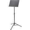 Alloy Music Stand with Adjustable Height, Portable Folding Design, and Sheet Music Holder for Musicians and Performers - Black