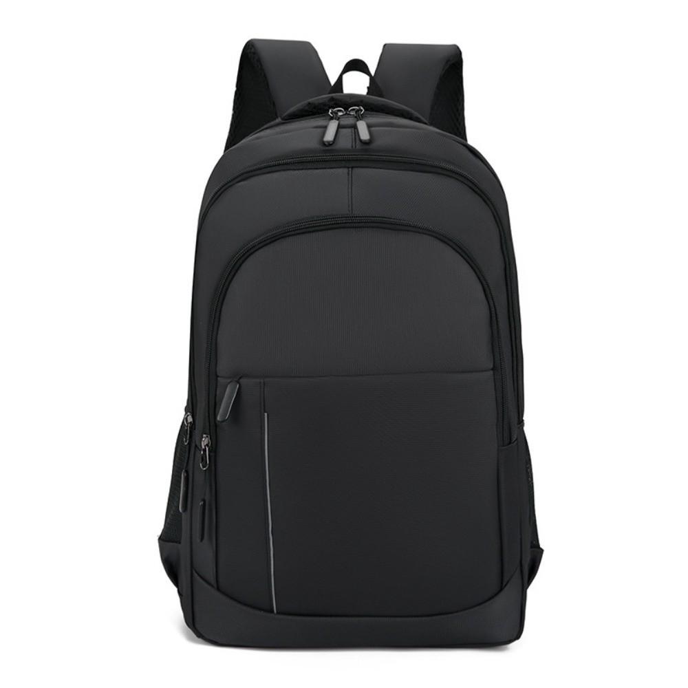 Lightweight Men's Business Backpack Scratch Prevention Anti-splash Water Oxford Cloth Laptop Bag Polyester Solid Color