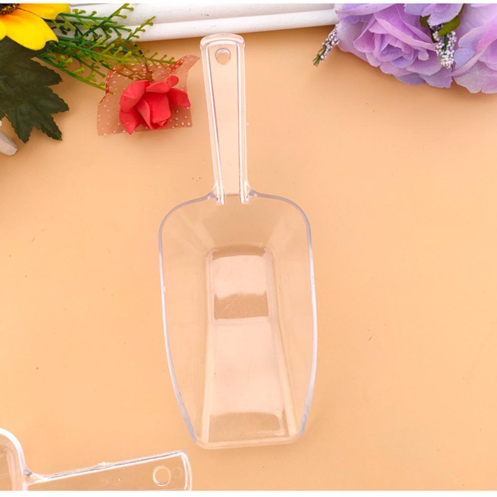 Square Mouth Ice Scoop Food Grade Plastic Kitchen Gadgets Safe Mini Ice Shovel  Birthday Wedding