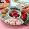 Heart Shaped Fruit Platter Creative Plates Storage Box Dried Fruit Snack Plates Divided Candy Dessert Plate Container