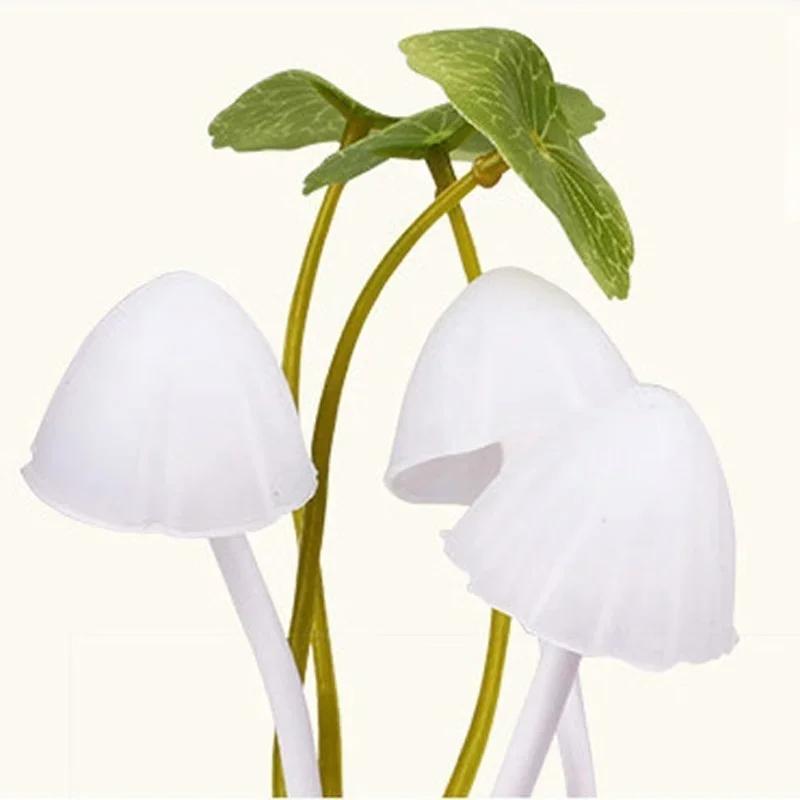 Новинка, ночник в виде гриба, ЕС и США, датчик света, 3 светодиода, цветная лампа в виде гриба, светодиодные ночники для ребенка