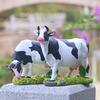 Garden Decoration Cute Vintage Animal Decorative Resin Farm Cute Cow Figurine Ornament Home Decor