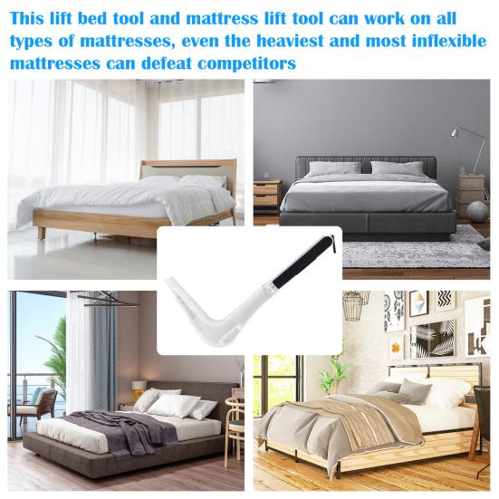 Foldable Mattress Lifter Heavy Duty Ergonomic Long Handle Mattress Riser Mattress Lifting Tool Changing Sheets Bed Maker Tools