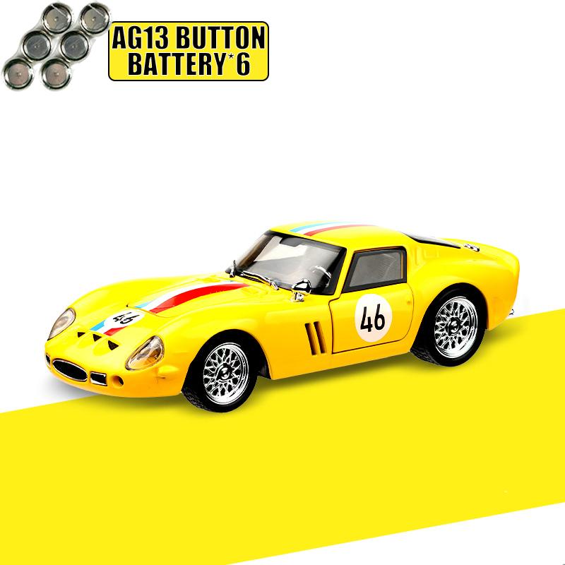 1:32 250 Gto Гоночный автомобиль для гонок на выносливость Сплав Металл Литье под давлением Модель автомобиля Модные украшения Коллекционные предметы Украшения Подарки на день рождения для друга