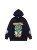 2024 autumn and winter new beautiful tide GALLERY skull guitar printing loose casual men's and women's same sweater