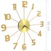 Wall Clock Metal 50 cm Golden