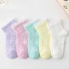 5 пар детских носков, летние мультяшные милые дышащие жаккардовые носки для девочек, милые и удобные сетчатые носки, летние