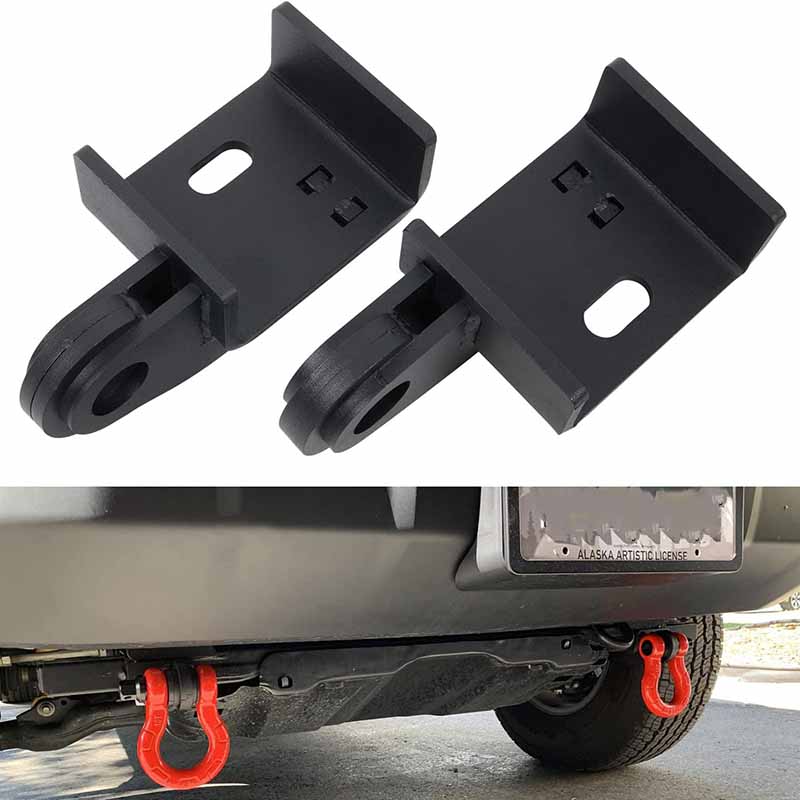 Передний Кронштейн Буксировочной Проушины Demon с Шаклами 3/4" для Toyota Tacoma 2009-2023 - Комплект Крепления с Приемником для D-образного Кольца