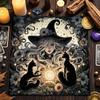 Witch Themed Tarot Tablecloth Creative Altar Cloth For Divination Astrology Ritual Party And Event Decorations